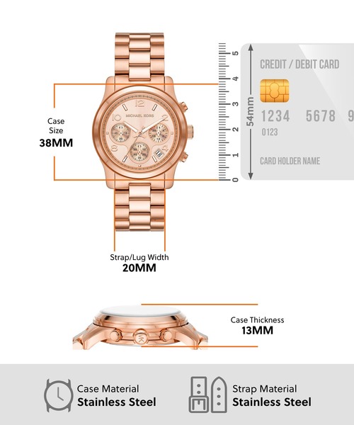 MICHAEL KORS ゴールド クロノグラフ 時計 MICHAEL KORS ゴールド クロノグラフ腕時計 - メルカリ