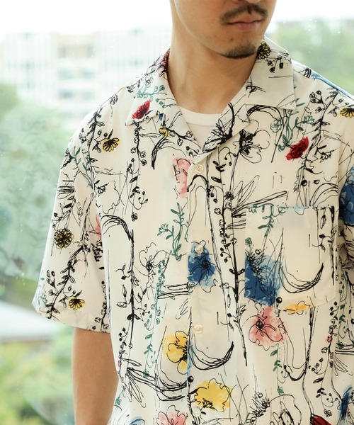 LAD MUSICIAN オープンカラーシャツ　42 LAD MUSICIAN ラッドミュージシャン OPEN COLLAR SHIRT オープン