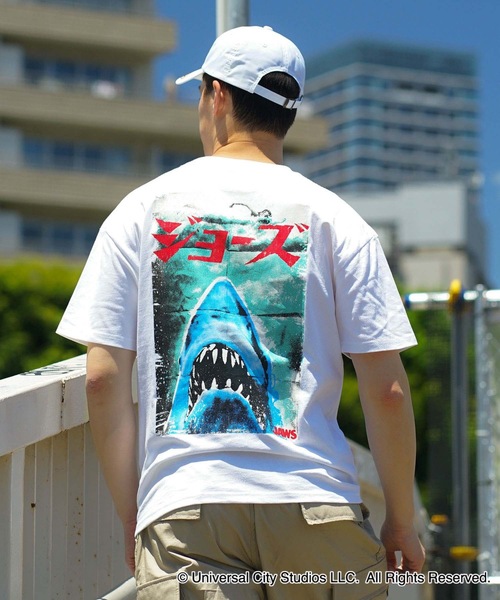 XL ジョーズJAWS ビンテージ加工Tシャツ バックプリント 入手困難】JAWS ジョーズ Tシャツ XLサイズ ヴィンテージ