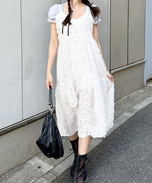 シャネル　ホワイト フリンジ ビジュー キャミソール 36 ワンピース フリンジシアーキャミワンピ : ZOZOTOWN Yahoo!店 - 通販