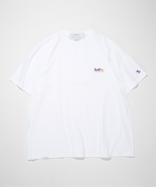 SUPERTHANKS tシャツ ワンポイント刺繍＆バックプリント ビッグ