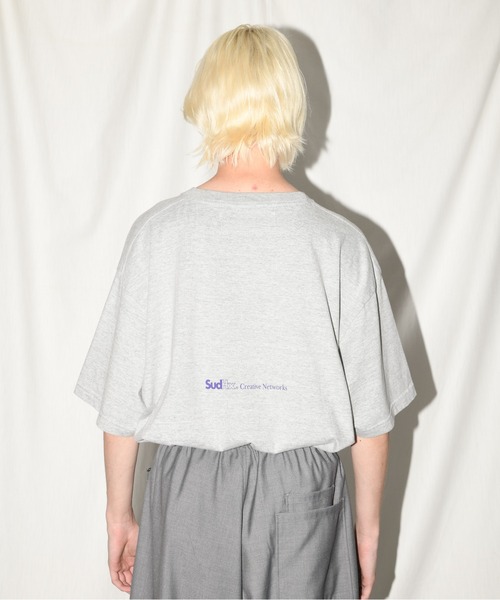 SUPER THANKS新作新品未使用Sサイズ SUPERTHANKS tシャツ ワンポイント刺繍＆バックプリント ビッグ