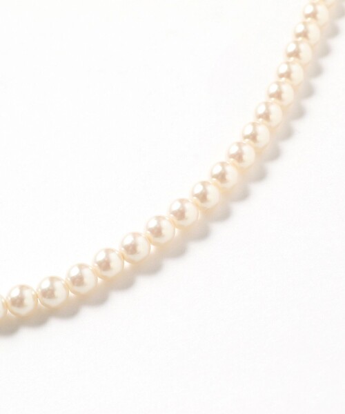 ネックレス 6ｍｍ パール ロングネックレス レディースの画像