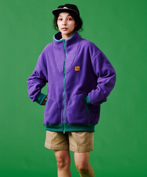 bonbon92tokyo ダブルジップフリースジャケット bonbon92tokyo ダブルジップフリースジャケット