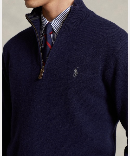 ウールカシミヤ クォータージップ セーター｜ラルフローレン POLO RALPH LAUREN（ポロ・ラルフローレン） セーター ニット ウール