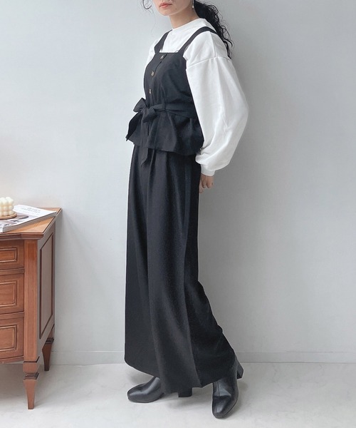 AS KNOW AS（アズノゥアズ） セットアップ ビスチェ＆ワイドパンツ