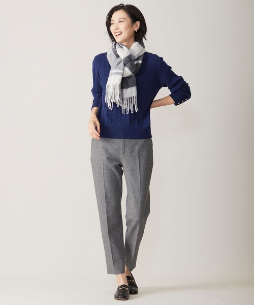 ニット セーター 「洗える」WOOL BLEND AIR ケーブル ニット レディース 洗える】WOOL BLEND AIR ケーブル ニット / J.PRESS LADIES