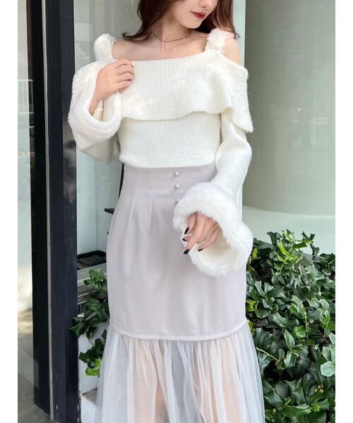 EATME（イートミー） スカート チュールコンビタイトスカート