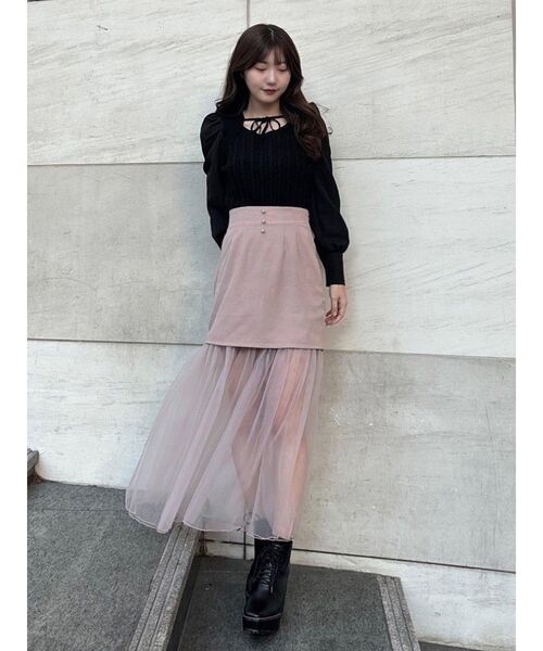 EATME（イートミー） スカート チュールコンビタイトスカート