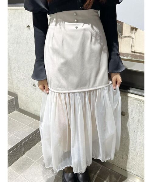 EATME スカート チュールコンビタイトスカート : ZOZOTOWN Yahoo