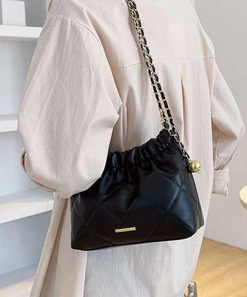 shopnikoniko ショルダーバッグ バッグ 巾着バッグ ショルダー