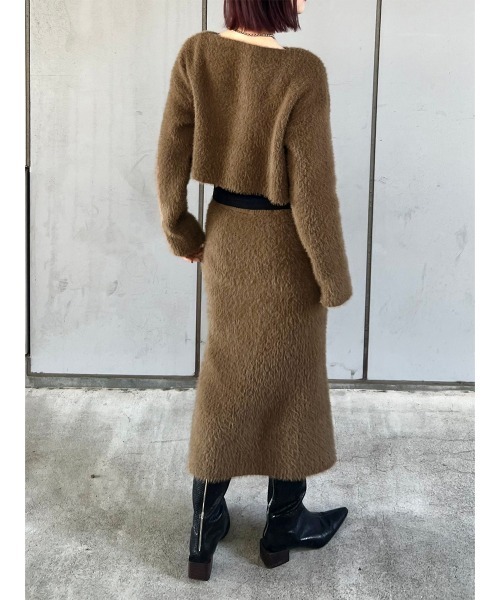 新品★96,800円 パーリーゲイツ 上下2枚セットアップ シャギーニット M HEILIS（ヘイリス） セットアップ 「cream select」シャギーニット