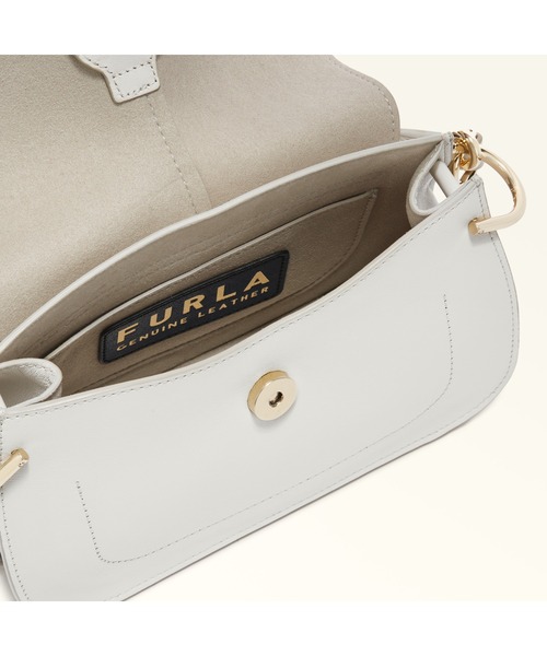 FURLA Flow レザーショルダーバッグ Furla Flow レザーショルダーバッグ L | ブラック | FARFETCH JP