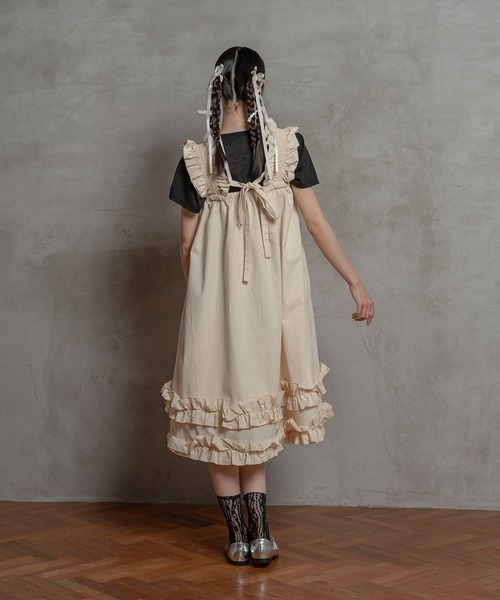 ワンピース ボリュームフリルワンピース レディース : 80766432  