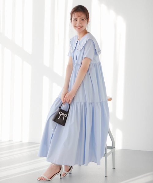 国内発送★Sosandar フィット&フレアレースシャツドレス 国内発送☆Sosandar フィット&フレアレースシャツドレス