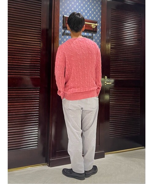 新品タグ付きBrooksBrothersリブモックシルクセーターネイビーL シルクブレンド Vネック リブカーディガン | Brooks Brothers Japan