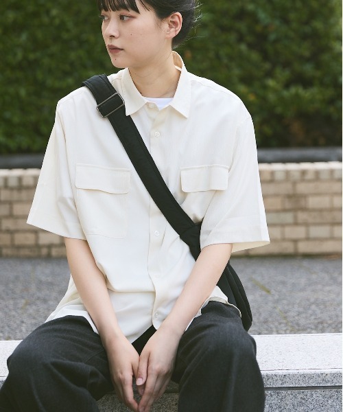 flaner ブラウス シャツ Loose assort regular collar shirt / ルーズ