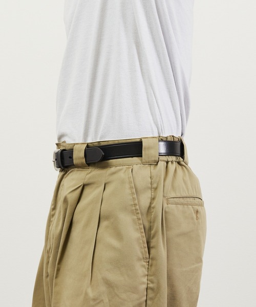 スロウ　ウエスタンベルト SLOW＆CO（スロウ） herbie buckle belt - ZABOU