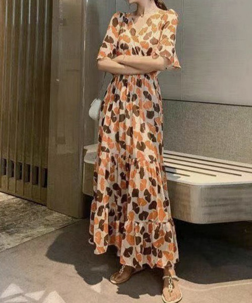 リネン★ティアード★花柄★ワンピース★ ZIMMERMANN miniministore ワンピース 花柄ワンピース5分袖ティアード