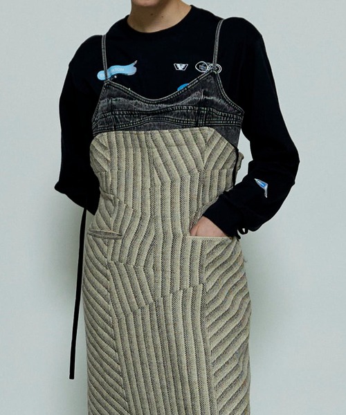 MAISON SPECIAL（メゾンスペシャル） ワンピース Denim Tweed