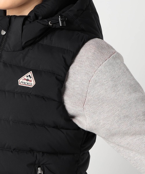 【美品】ピレネックス Pyrenex ダウンベスト レディース　ブラック PYRENEX(ピレネックス) ダウンベスト(レディース) - 海外通販のBUYMA