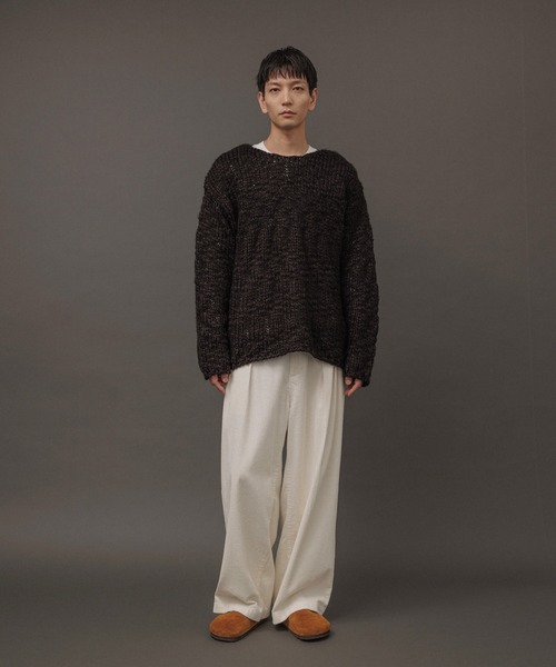 ADAM ET ROPE' パンツ 「WEB限定」2タック ワイドルーズ ドカン