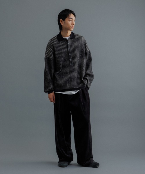 ADAM ET ROPE' パンツ 「WEB限定」2タック ワイドルーズ ドカン