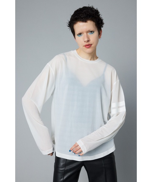 tシャツ Sheer line tops　　シアーライントップス レディース