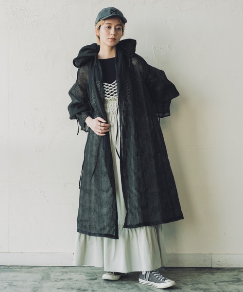 ORIENT MILLINERY コート アウター NUAGE「ニュアジュ」リネン混シアー