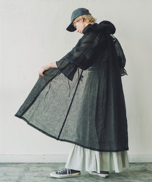 ORIENT MILLINERY コート アウター NUAGE「ニュアジュ」リネン混シアー