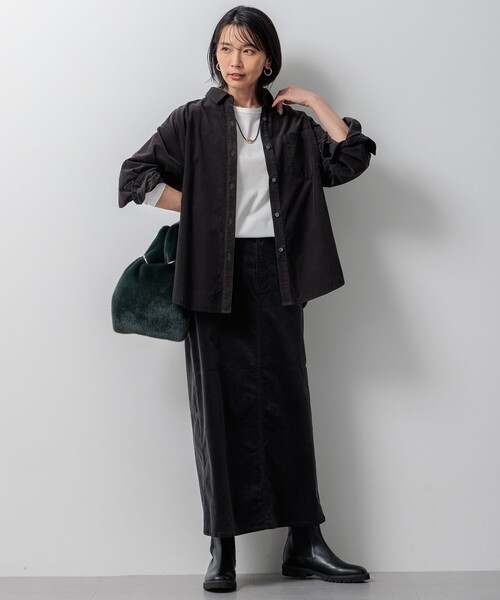 ブラウス シャツ 「洗える」コットン コーデュロイ ブラウス レディース 23区 ブラウス シャツ 「洗える」コットン コーデュロイ