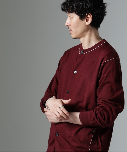 NANO universe（ナノ・ユニバース） カーディガン コントラストライン