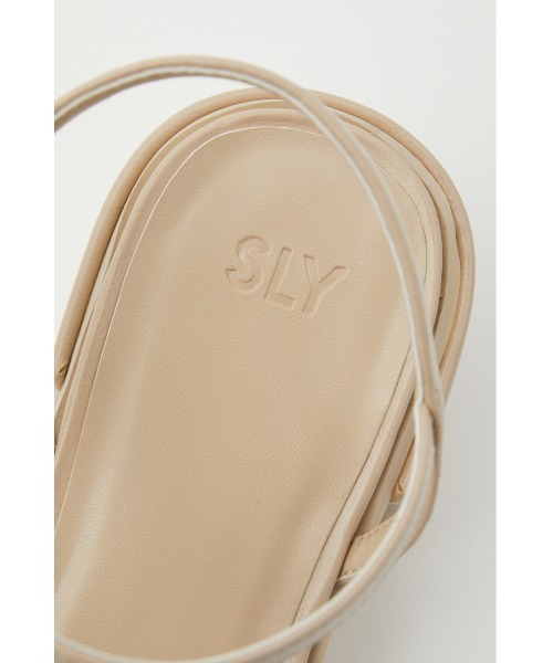 SLY 「SLY」 ヒールサンダル LARGE アイボリー レディース