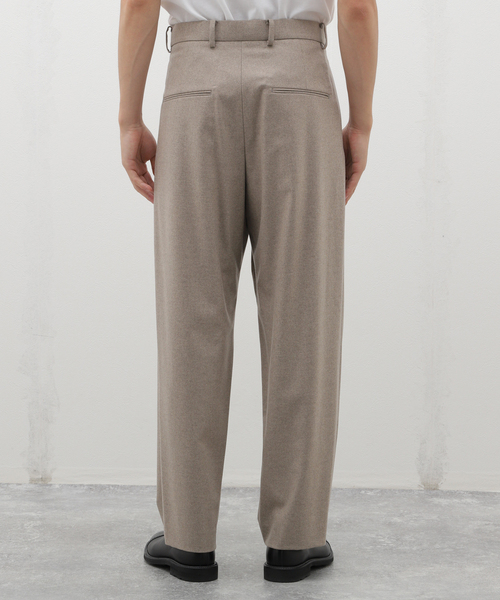 ATON（エイトン） スラックス MERINO COLLEGE FLANNEL WIDE PANTS