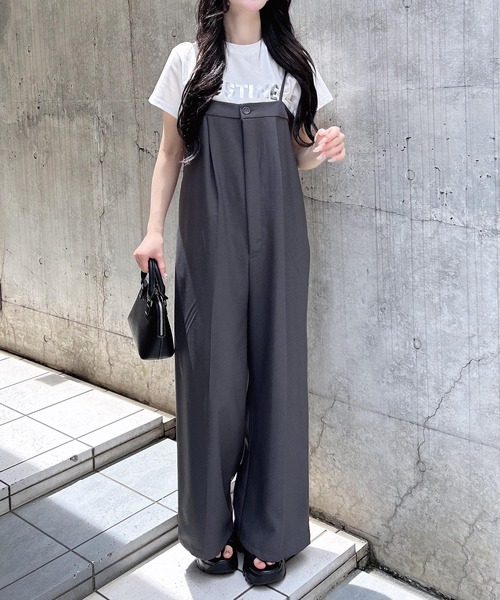 INGNI（イング） サロペット オーバーオール ベアキャミサロペット