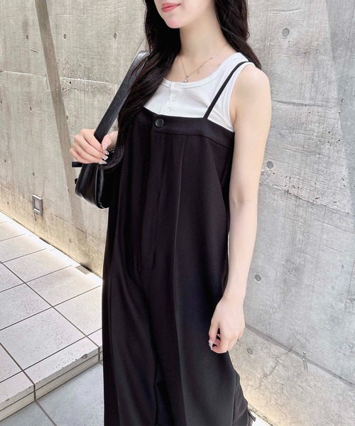 INGNI サロペット オーバーオール ベアキャミサロペット