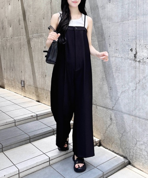 INGNI（イング） サロペット オーバーオール ベアキャミサロペット