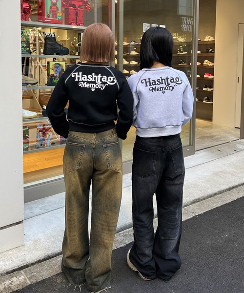 MEMORY トレーナー スウェット 「MEMORY」lady's オーバーロック