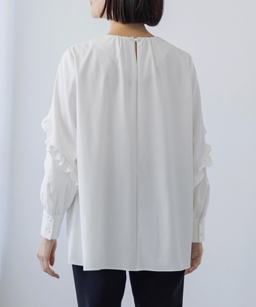 sonoブラウス Sono ブラウス シャツ 「SONO/ソーノ」ラウンディングフリル A