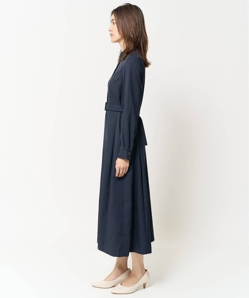 a.v.v（アー・ヴェ・ヴェ） ワンピース ベルト付フレアシャツ