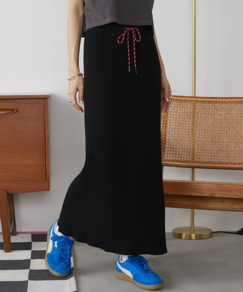 Auntie Rosa Holiday（アンティローザホリデー） スカート リブニット