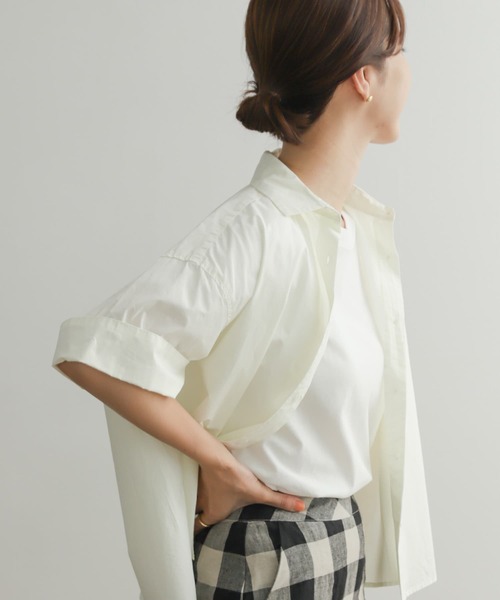 「URBAN RESEARCH DOORS」 7分袖ブラウス MEDIUM イエロー レディース URBAN RESEARCH DOORS 「URBAN DOORS」 7分袖ブラウス MEDIUM