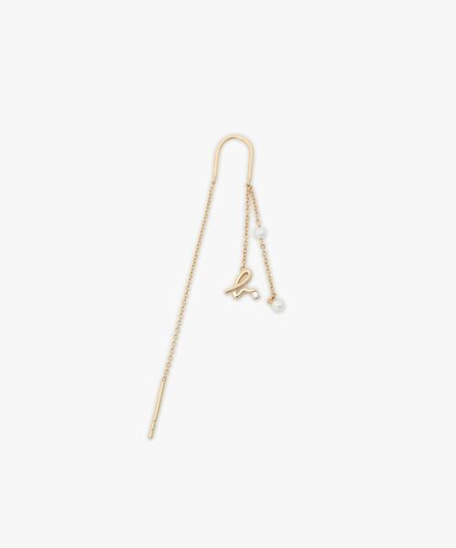 ■agnesb.■アニエスベー Iconic thin and tiny パールピアス H925 