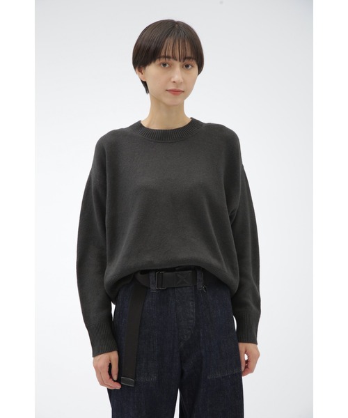 ニット セーター NATURAL YARN COTTON LINEN レディース