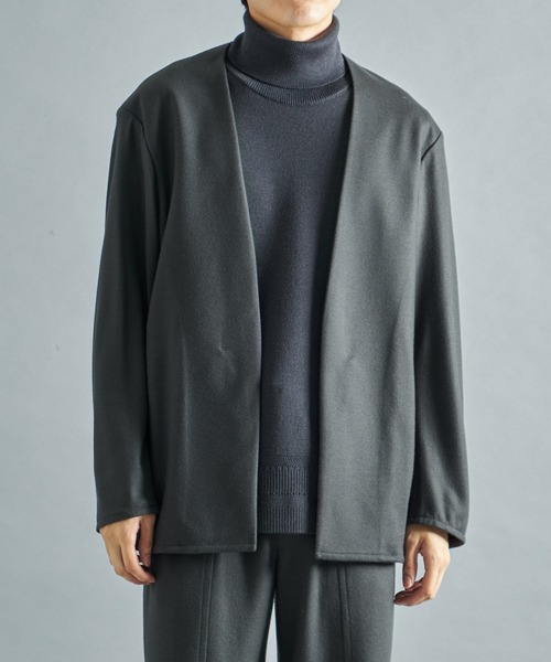 カーディガン S140 WOOL WORM AIR CARDIGAN/軽い着心地/ストレッチ性 メンズ_2