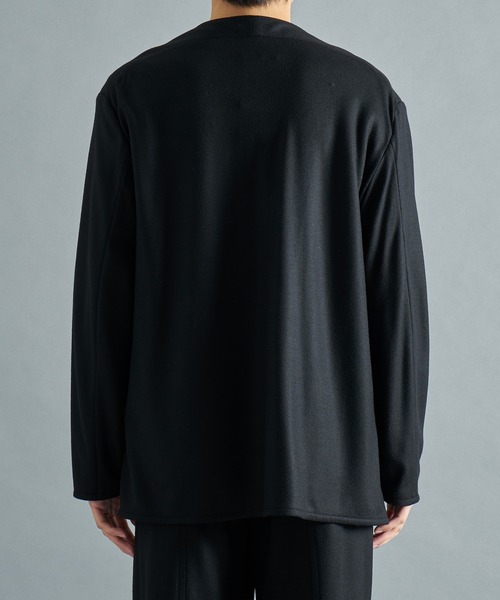 カーディガン S140 WOOL WORM AIR CARDIGAN/軽い着心地/ストレッチ性 メンズ_16