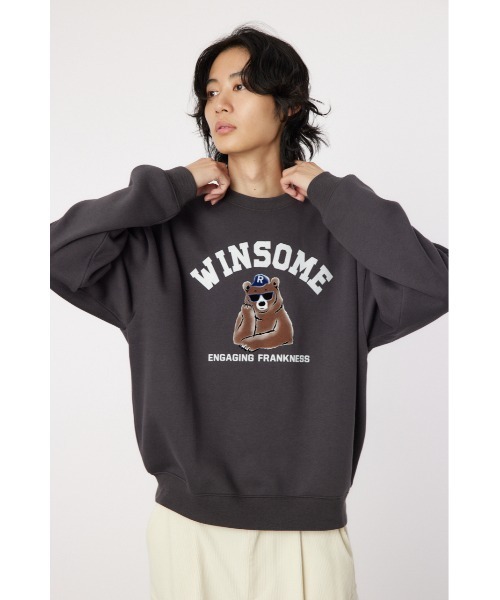 レオCOACH ブラック スウェット トレーナー RODEO CROWNS WIDE BOWL トレーナー スウェット winsome bear メンズ
