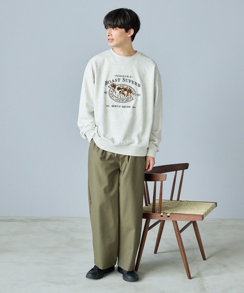 LAKOLE（ラコレ） トレーナー スウェット ドッグ刺繍スウェットプル