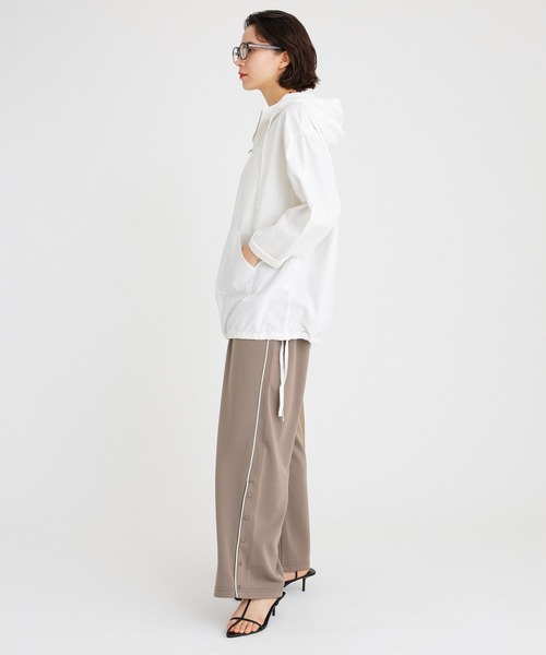 BABYLONE ブラウス シャツ フード付きシャツプルオーバー