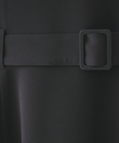 美品　現行　アンタイトル　ローウエストツイードワンピース 48 大きいサイズ　紺 美品 現行 アンタイトル ローウエストツイードワンピース 48 大きい